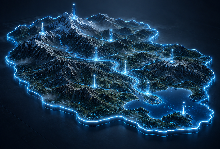 低空经济试验区底座场景示意图