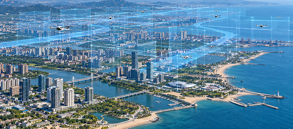 低空三维空域数字化建模场景示意图