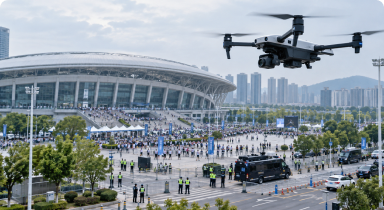 低空安防 / 多源融合应用案例图
